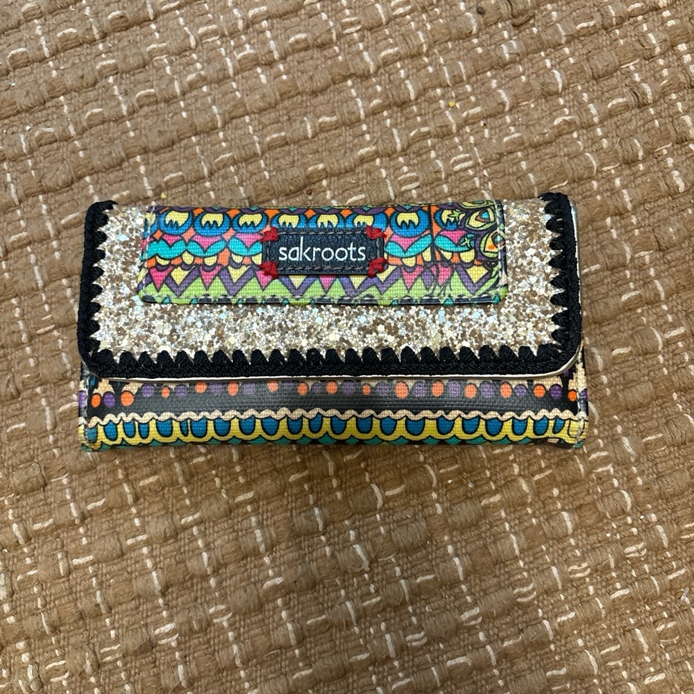 Sakroots Multicolor Patterned Wallet